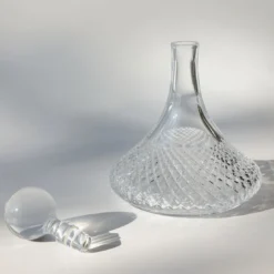 Caraffa in cristallo al piombo incisa a mano Baguette