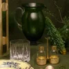 Caraffa in vetro Soraya Green Twisted