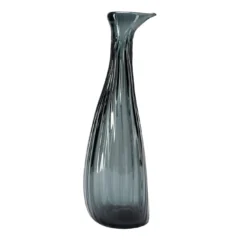 Caraffa Scultorea Fabula Horus in Vetro Blu