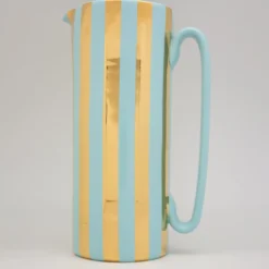 Caraffa Serlio Mercante oro 24K e blu