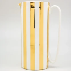 Caraffa Serlio Mercante oro 24K e bianco