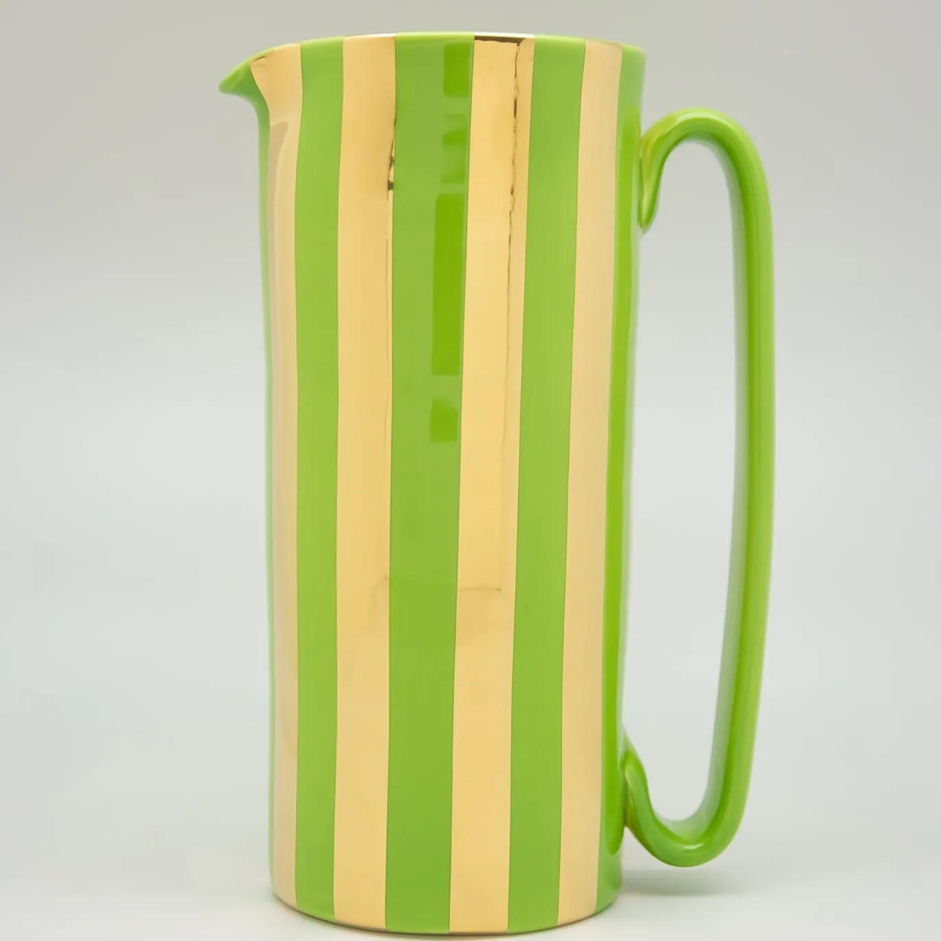 Caraffa Serlio Mercante oro 24K e verde