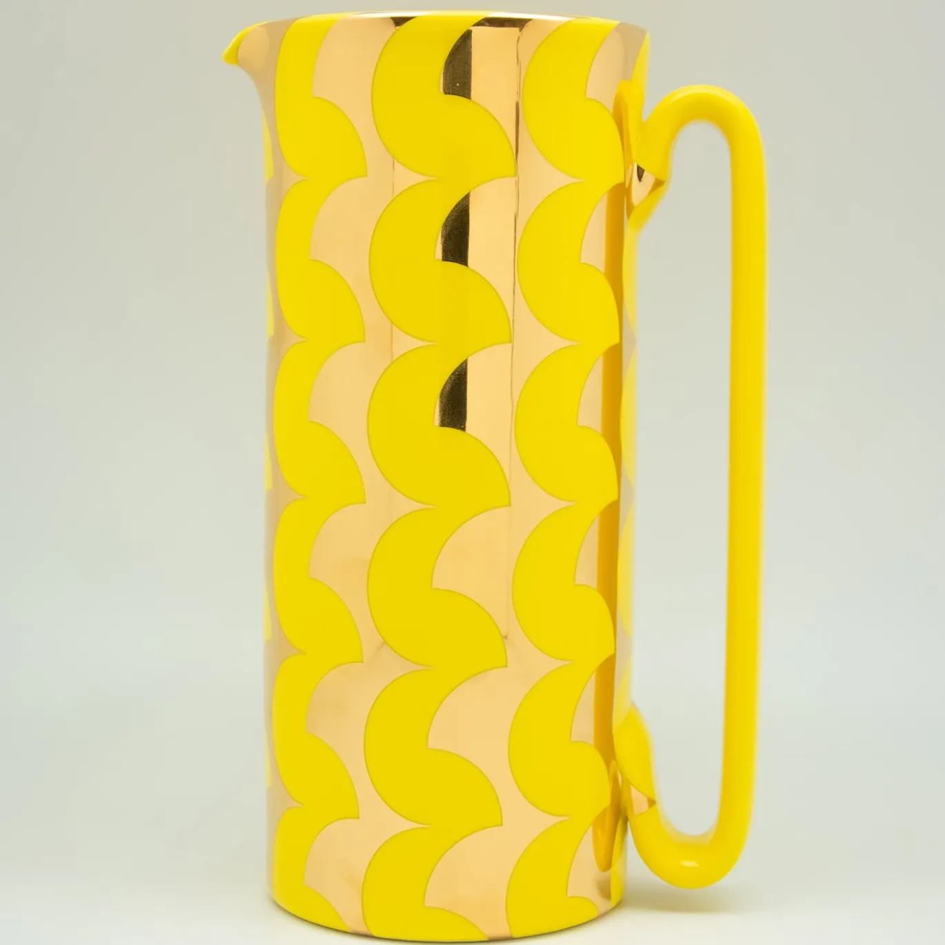 Caraffa Serlio ZigZag Oro 24K e Giallo