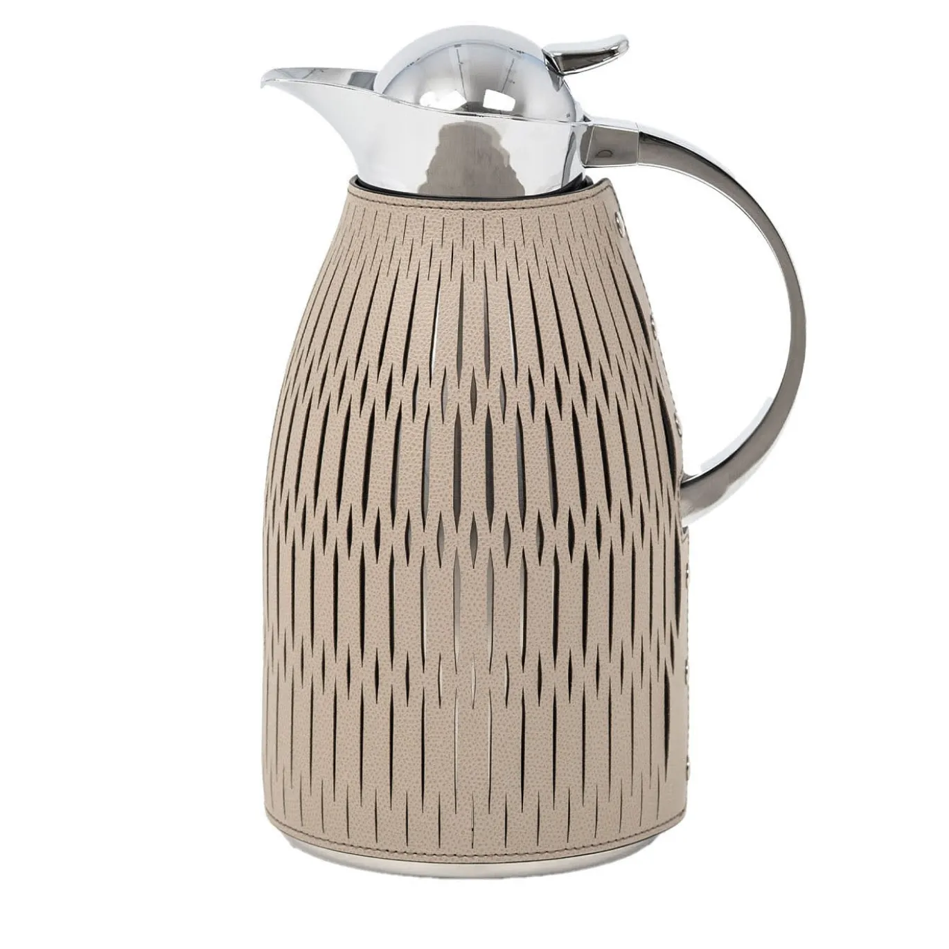 Caraffa Termica Rose 2L in Pelle Beige