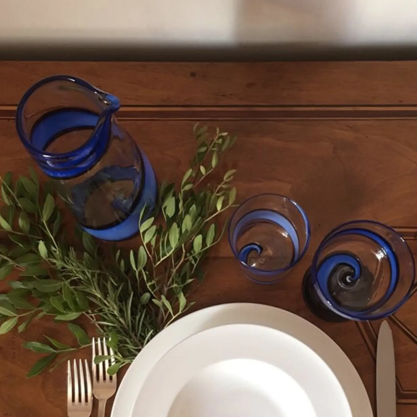 Caraffa Vortex in blu/viola