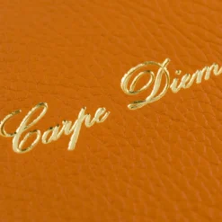Carpe Diem Set di 2 diari arancioni