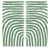 Carta da parati Boho Verde e Bianca