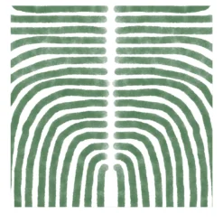 Carta da parati Boho Verde e Bianca