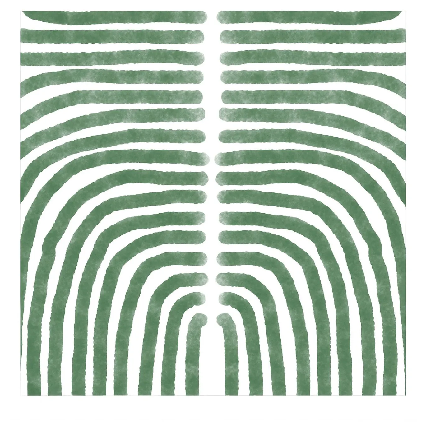 Carta da parati Boho Verde e Bianca
