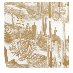 Carta da Parati Cactus Landscape Boho Beige
