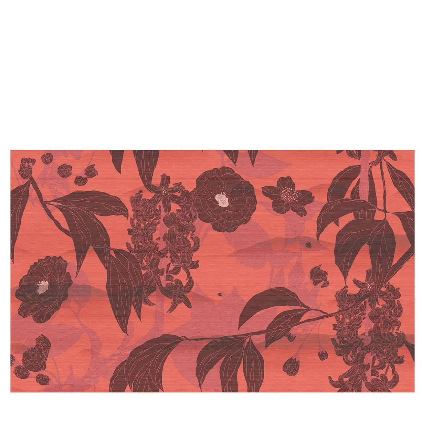 Carta da parati Camelia rossa