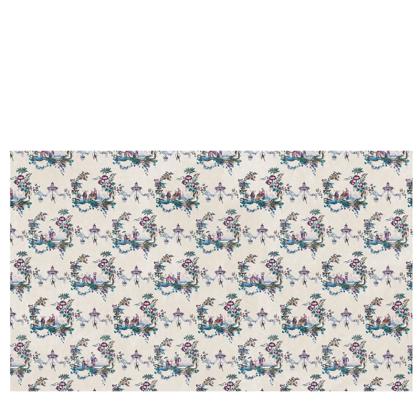 Carta da parati Chinese Toile multicolore