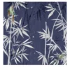 Carta da parati Chinoiserie con pappagalli nella foresta di bamboo scuro