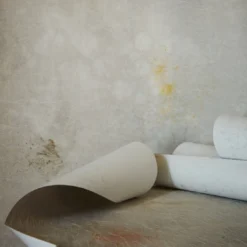 Carta da parati dipinta a mano Mirage al profumo di rosa