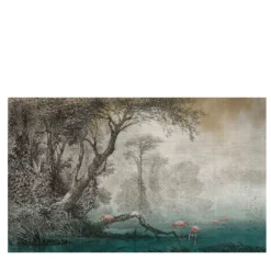Carta da parati Flamingo Lake
