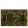 Carta da parati Flemish Tapestry con motivi architettonici multicolore