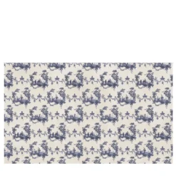 Carta da parati Japanese Toile blu e beige