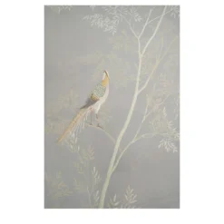 Carta da parati su tela dipinta a mano Lagoon Flora & Fauna