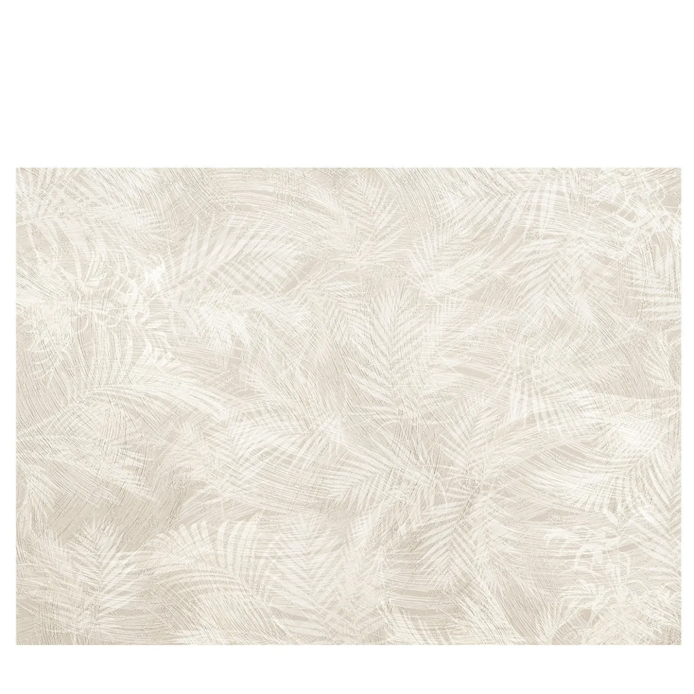 Carta da parati testurizzata Foglie di palma beige