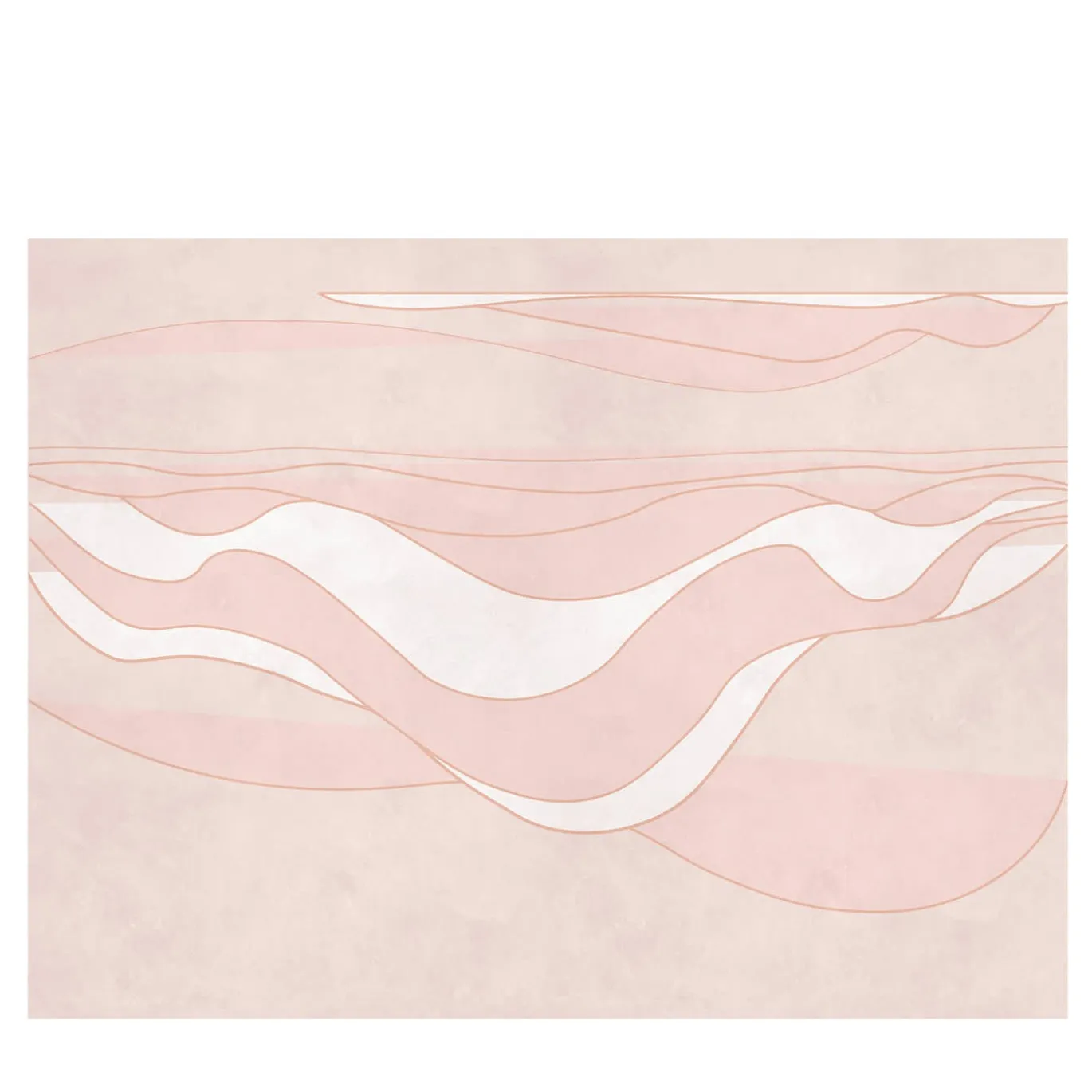 Carta da parati testurizzata Pink Deep Wave