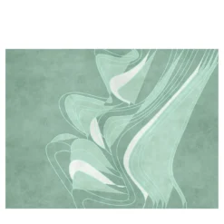 Carta da parati testurizzata Soft Motion verde