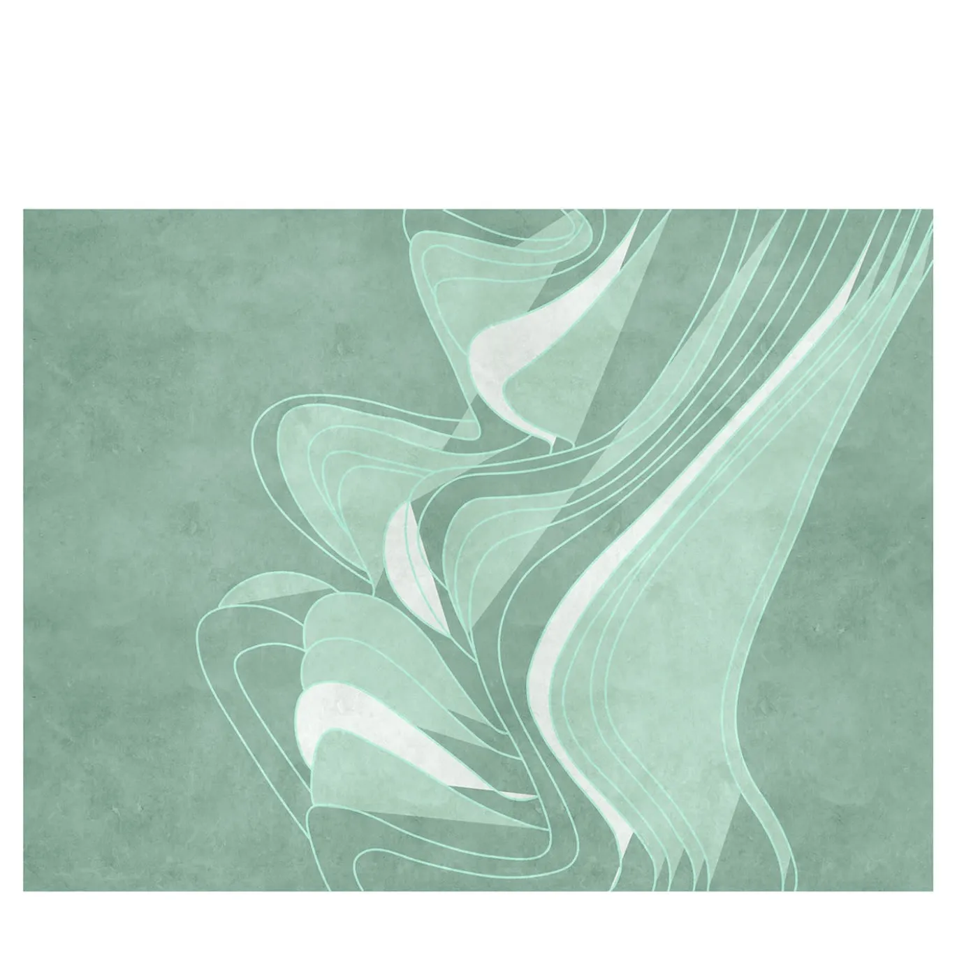 Carta da parati testurizzata Soft Motion verde