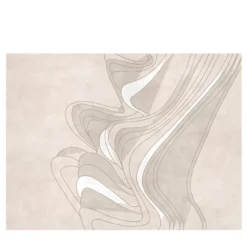 Carta da parati testurizzata Soft Motion beige