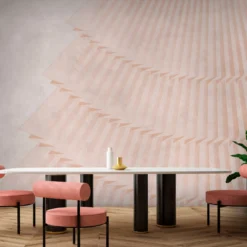 Carta da parati verticale plissé Pink Fan