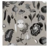 Carta da Parati Vintage Grigia con Verdure per Cucina