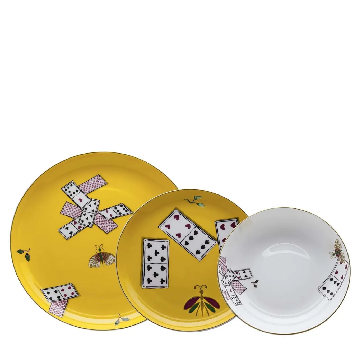 Carte Da Zogo Set di 3 piatti