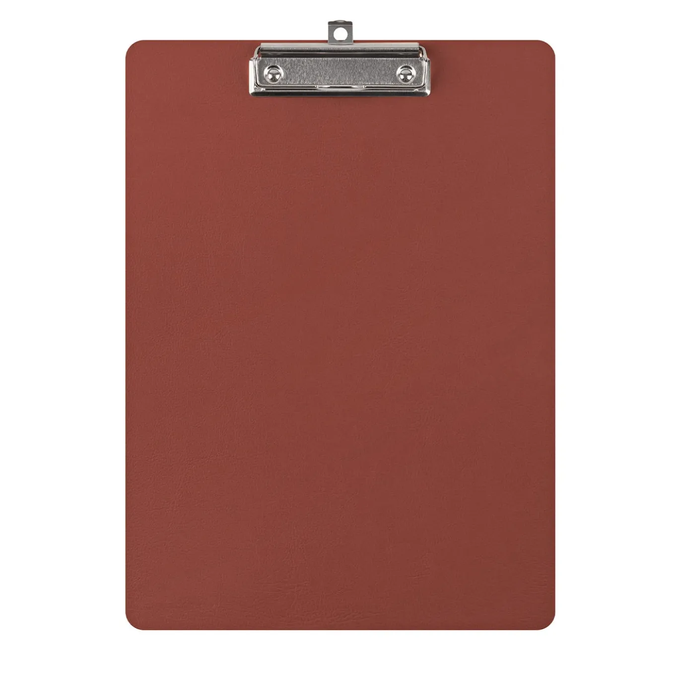 Cartella con clip in pelle bordeaux