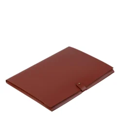Cartella in pelle bordeaux