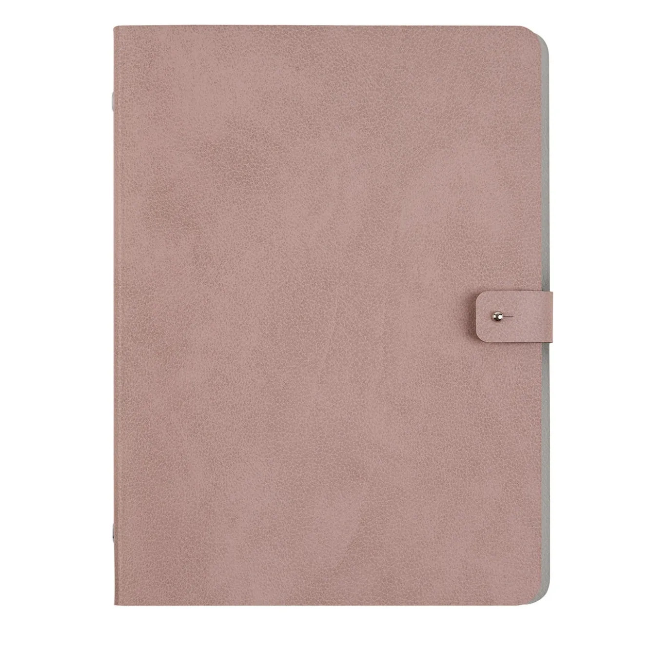 Cartella in pelle rosa cenere