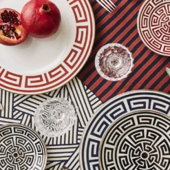 Catene Scarlatto Set di 6 piatti da dessert di Gio Ponti