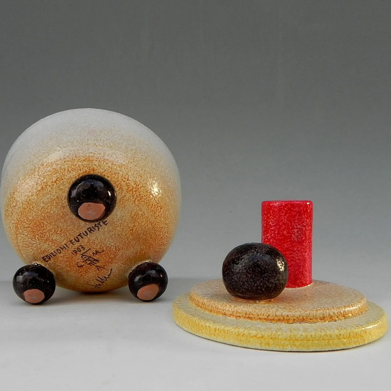 Centrotavola in ceramica Scatola dell'Allegria