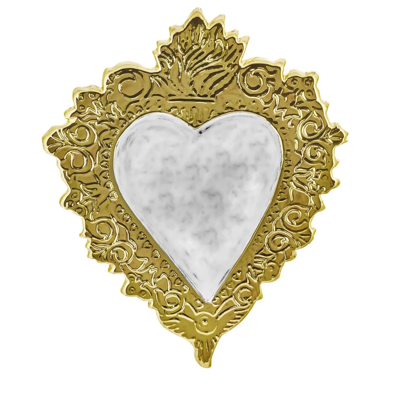 Ceramica decorativa Devotion Small White Gold