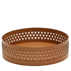 Cesta Nereide 70 in pelle marrone