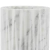 Cestino cilindrico Fold in marmo Arabescato bianco