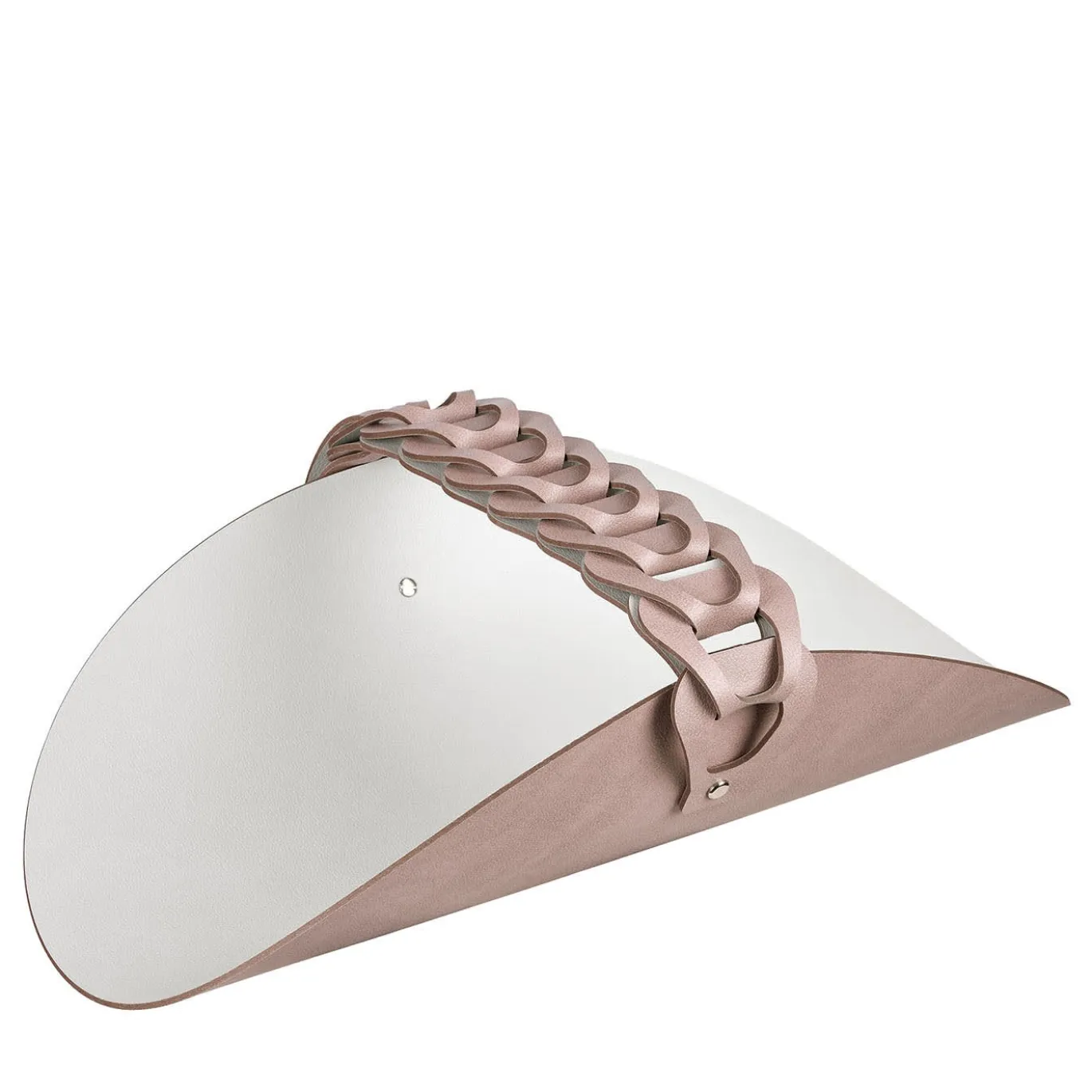 Cestino per asciugamani da mano in pelle Riviera Ash Rose e Oyster