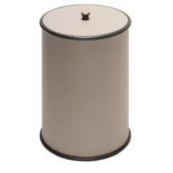 Cestino Ravello beige con coperchio