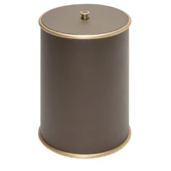 Cestino Ravello marrone con coperchio
