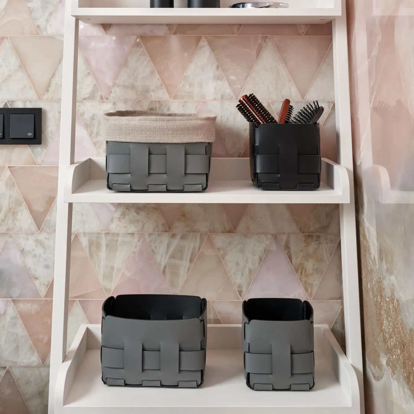 Cesto grigio Mini Bottega di Caterina Brava