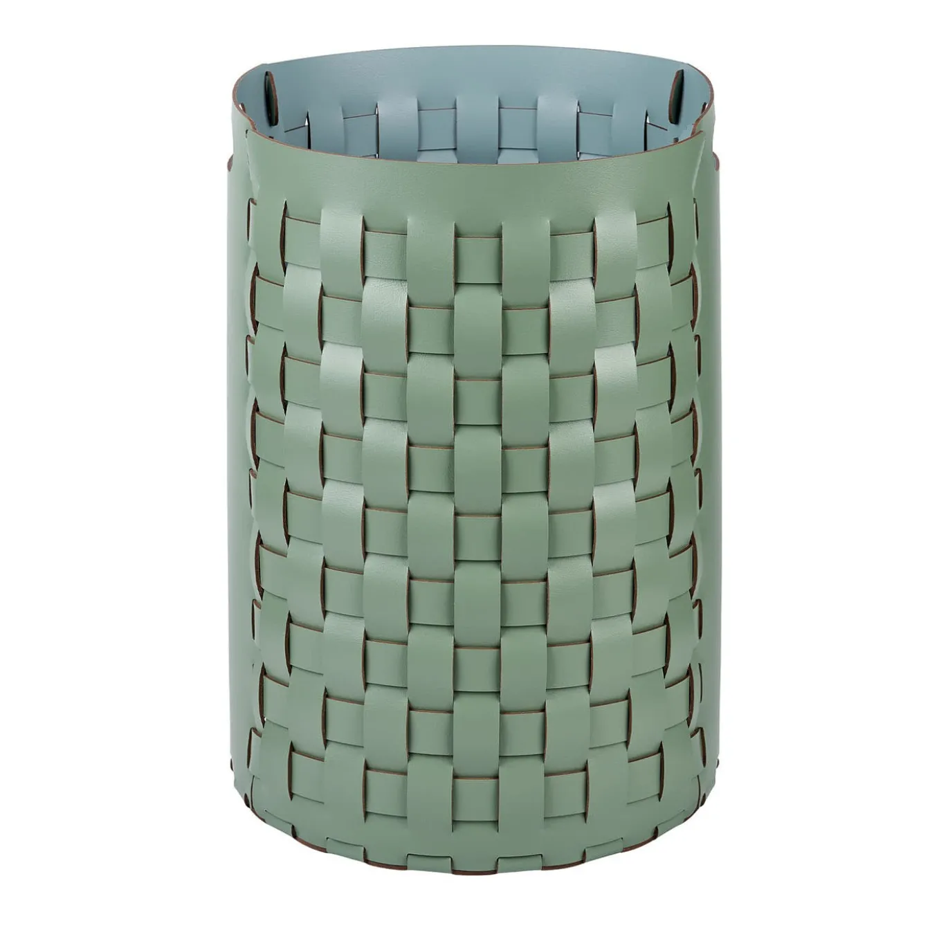 Cesto per biancheria Bottega Eucalyptus/Sky Blue di Caterina Brava