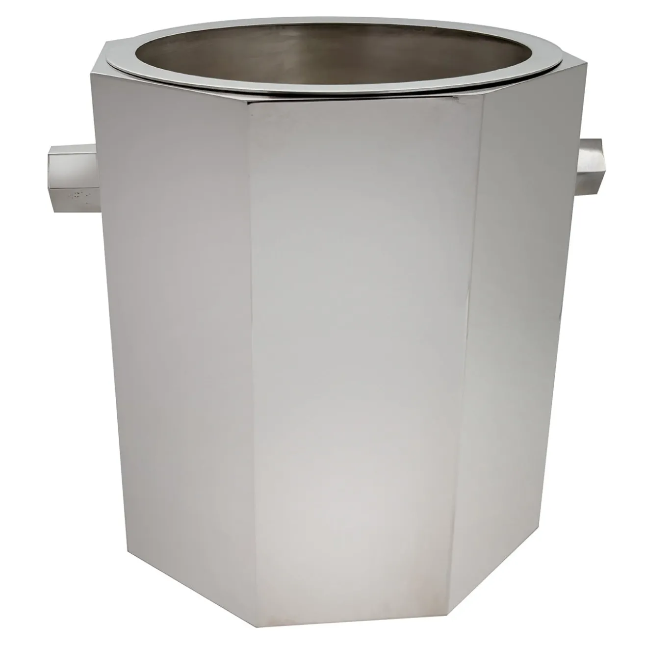 Champagne Glacette Cilindrico in Ottone Argento Del Monte