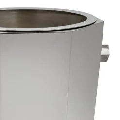 Champagne Glacette Cilindrico in Ottone Argento Del Monte