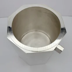 Champagne Glacette Cilindrico in Ottone Argento Del Monte