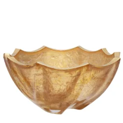 Ciotola Capriccio in oro 24K e cristallo