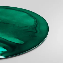 Collezione Inchiostro - Set di 4 Sottopiatti rotondi Verde Malachite