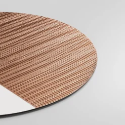 Collezione Tracce - Set di 4 Sottopiattti Rotondi in Rame