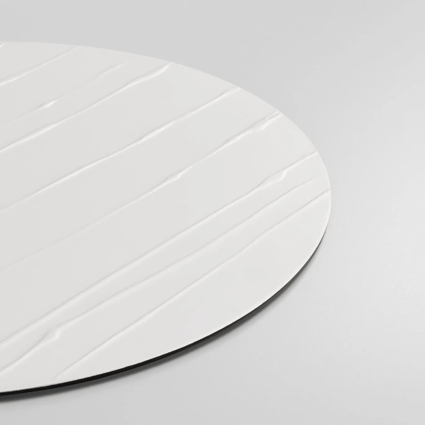 Collezione Tracce - Set di 4 Sottopiatti Rotondi in Gesso